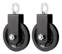 Comprar Poleas Cable 2 Piezas 90 Mm Ruedas Tracción Giratorias 360