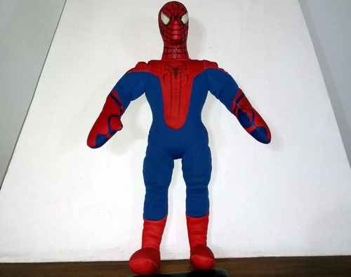 Spiderman Peluche Hombre Araña De 60 Cm De Alto Cabeza Movil