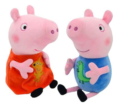 Original Peppa Pig George Con Dinosaurio Y Teddy