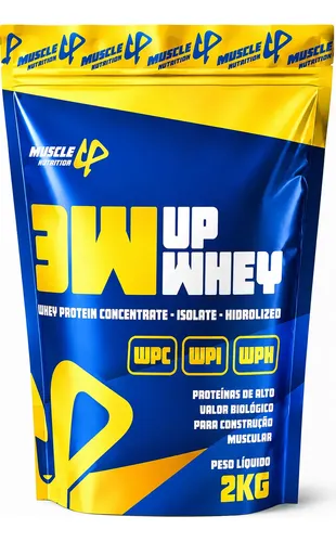 Nutri Whey Protéin 3w 2kg Muscle Up Muscle Growth Pro Force