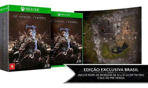 Jogo Mídia Física Sombras Da Guerra Português Xbox One