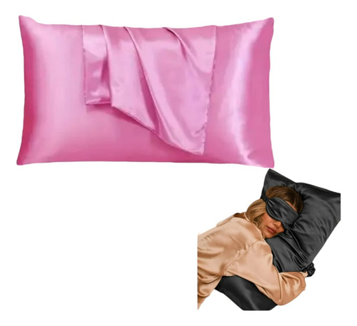 Funda Almohada Satin Saten Tipo Seda Set X2 Unids