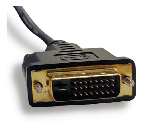 Imagem 3 de 4 de Cabo Dvi-d 24+1 X Hdmi Conectores Ouro - Dual Link De 1,80m
