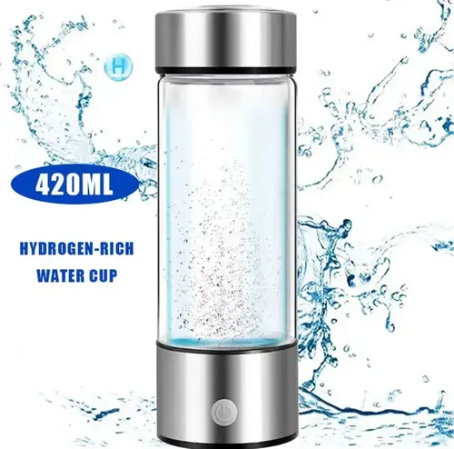 Botella De Agua Alcalina Hidrogenada 2VABU Molecular Pro - Hasta 4000 PPB De Hidrógeno, Tecnología SPE/PEM