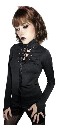 Remera Blusa Goth Rock Gotico Te02