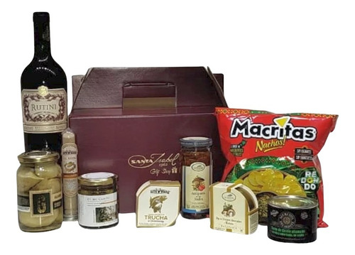 Caja Vino Rutini Aceitunas Carnes Regalos Gourmet Empresas