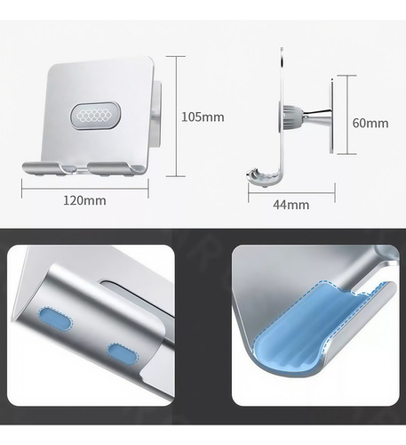 Soporte Ajustable Para Teléfono Celular De Montaje En Pared