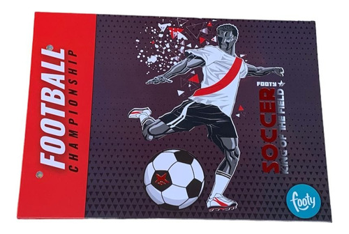 Carpeta De Dibujo N°5 2 Tapas Footy 33 X 24 Cm