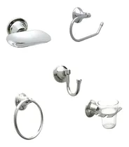 Comprar Set Accesorios P\u002Fbaño Greta 6 Piezas Cromo - Delta - Bronce