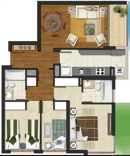 Departamento Venta 3 Dorm San Miguel-frente Portal El Llano