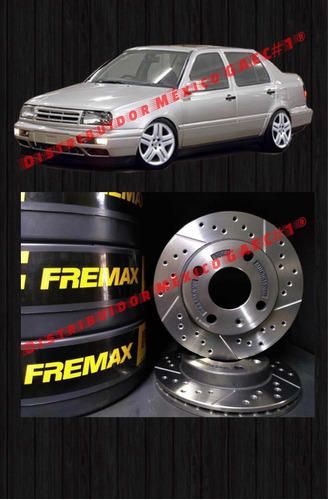 2 Discos De Frenos Hiperventilados Vw Jetta A3