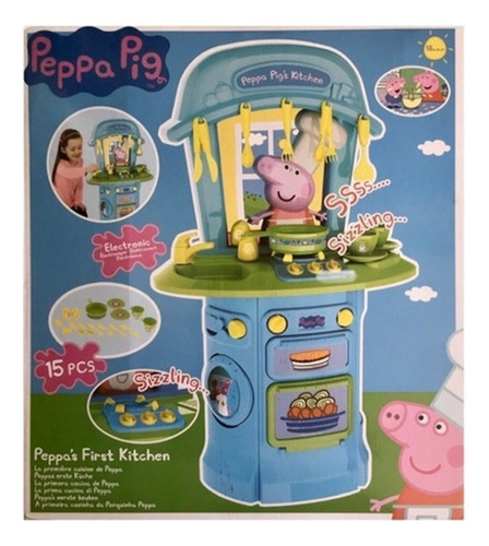 Cocina De Juguete Hasbro Cocina Electrónica Con Sonido Peppa Pig Color Multicolor