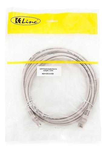 Patchcord Keline Utp Cat 5e 2m - Redes Y Cableado