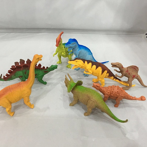 Dinosaurios Set De 8 Piezas 16 Cm. Juguetes Para Niños 
