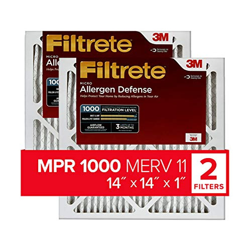 Filtrete 14x14x1 Filtro De Aire, Mpr 1000, Merv 11, Micro Al