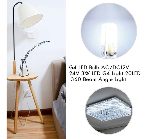30 Uds. Bombilla Led G4 Ac/dc12v-24v 3w Led G4 Luz 20led 360