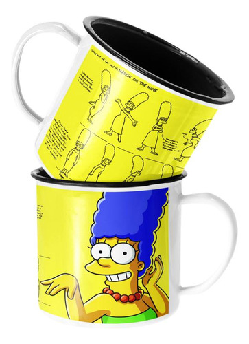 Taza Enlozada Lechera Marge Simpson Los Simpson