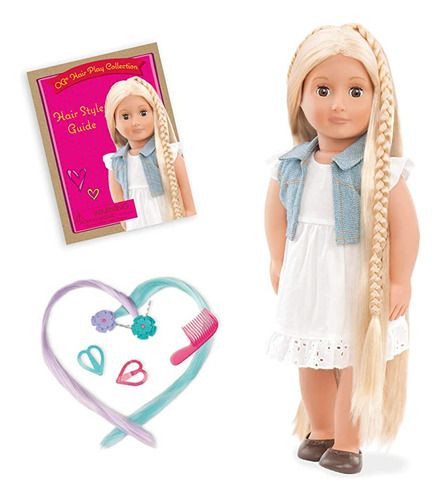 Nuestra Generación Phoebe-hair Grow Doll 18&#34; Muñeca