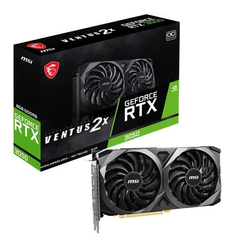 Imagen 2 de 6 de Fpc Tarjeta De Video Msi Rtx 3050 Ventus 2x 8gb