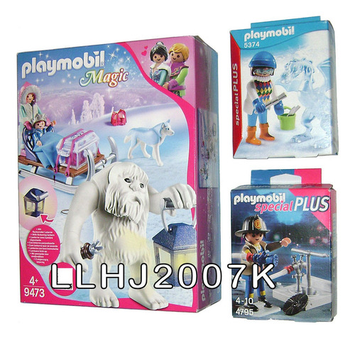Lote Playmobil Special Plus & Magic 5374 & 4795 & 9473 Baf (Usado)