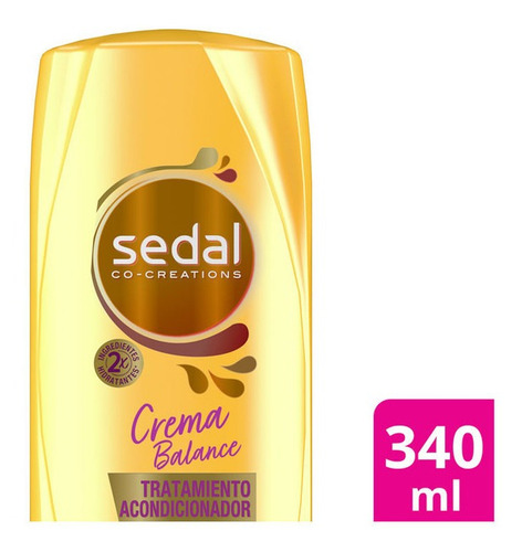 Acondicionador Sedal Crema Balance Hidratante X 340 Ml