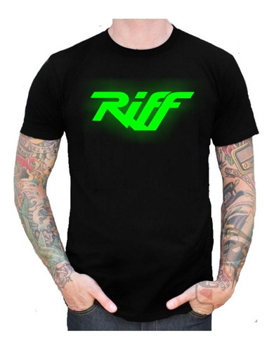 Remera Brilla En La Oscuridad Riff - Rock