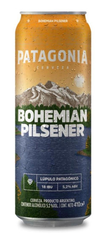 Cerveza Patagonia Bohemian Pilsener Lata 410 Ml Fullescabio