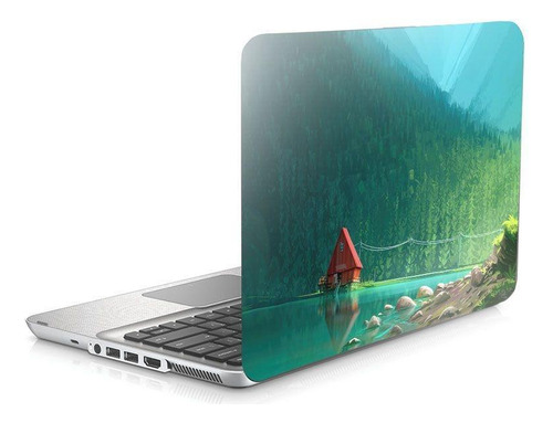 Skin Adesivo Protetor Para Notebook 14 Wide Lago Nevado D24