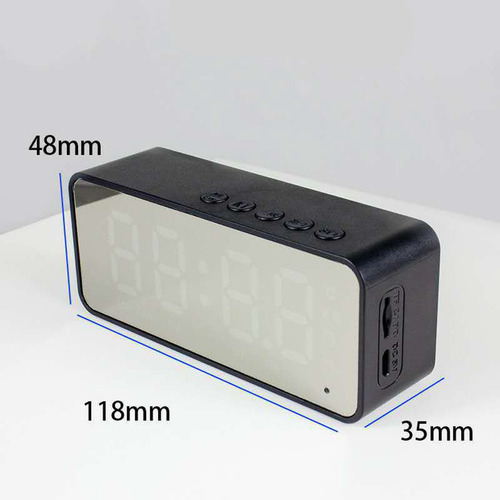 A Reloj Despertador Digital Espejo Con De Audio