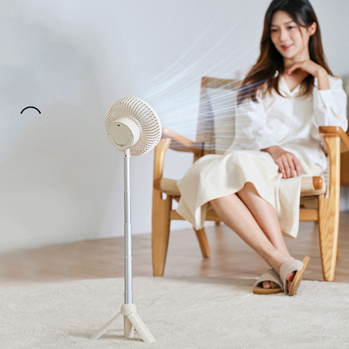 Ventilador Telescópico Para Exteriores De 4000 Mah, Trípode,
