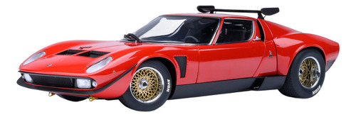 Lamborghini Miura Jota Svr Escala 1:18 Autoart 79171 Color Rojo