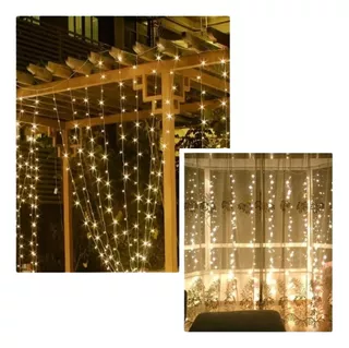 Luces Cortina Led Navideño Navidad De 3x3