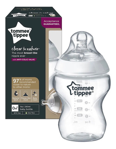 Biberon Recien Nacido Closter To Nature 9 Oz - Tommee Tippee