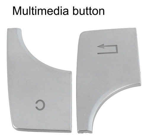 Funda Con Borde De Botón Multimedia, Cubierta Plateada Para