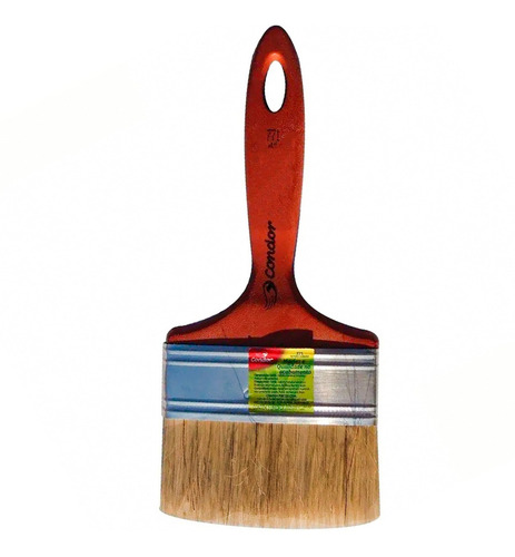 Pincel Trincha Pintura Parede Cabo Vermelho 771 4 Pol Condor