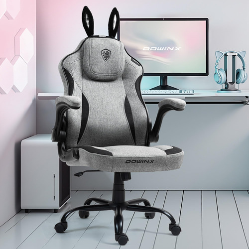Dowinx Silla De Juegos Con Orejas De Conejo Extraíbles Y