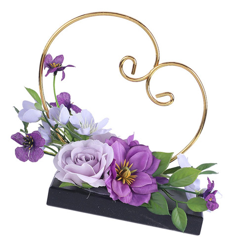 Exibição De Flores De Casamento Cesta De Cesto De Roxo