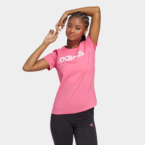 Polo Mujer adidas Id0034 (s-l) W Lin T Rosado