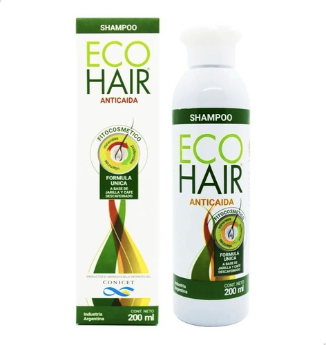 Imagen 1 de 10 de Eco Hair Shampoo Anticaída De Cabello X 200 Ml 