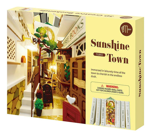 Puzzle 3d - Book Nook Sunshine Town - Rolife
