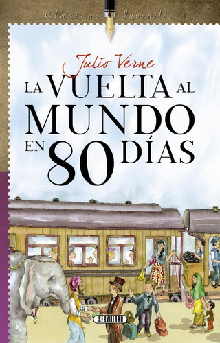 Libro.  La Vuelta Al Mundo En 80 Días- J. Verne. Servilibro.