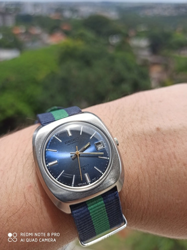 Único Seiko 6118-7010 Upgrade Máquina 21 Rubis Fab. 07/75