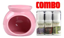 Comprar Combo Sachetero Ceramica Color + 3 Aceites Esenciales 16 Ml