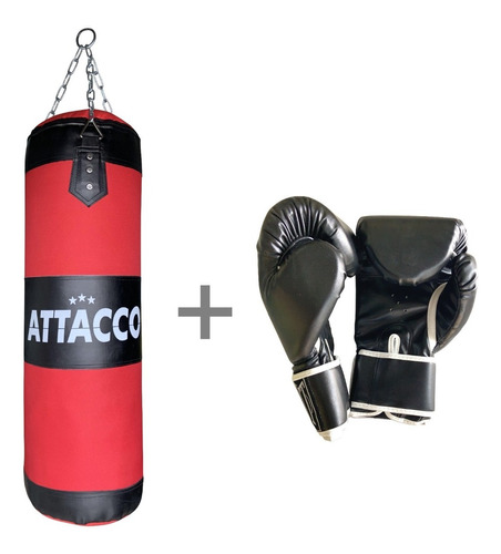 Saco De Box 100cm Attacco C/ Relleno + Guantes -envio Gratis