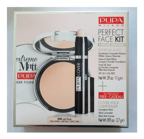 Pupa Extreme Matt  Kit Base + Corrector - Beauty Express 24