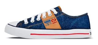 Zapatilla Baja 182 Denim Indigo Lavado Con Badana John Foos