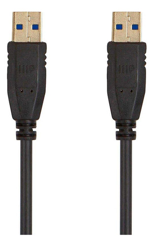 Monoprice Cable Usb 3.0 Tipo-a A Tipo-a - 1.5 Pies - Negro,