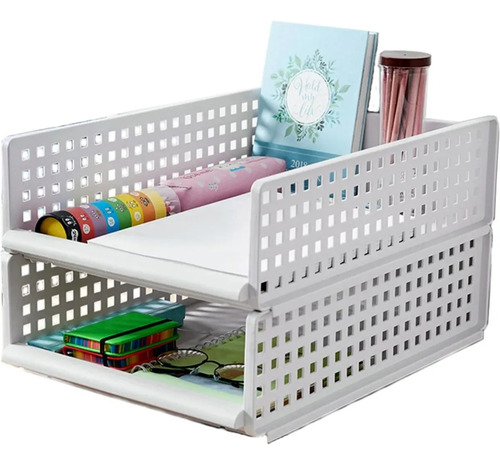 Organizador Bandeja De Poleras Camisas Closet Documentos Blanco