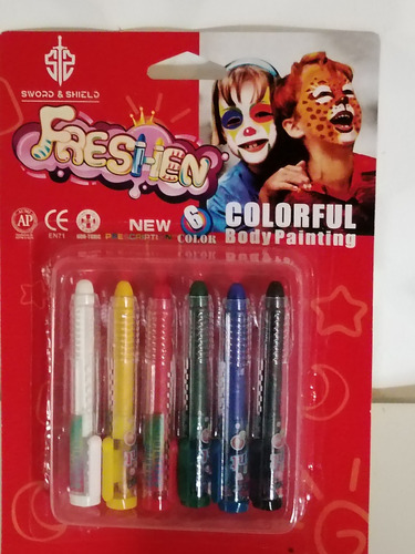 Maquillaje Para Niños X 6.rostro. Juegos. Crayones 