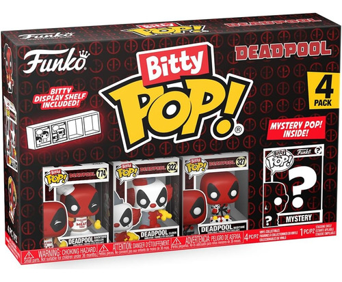 Funko Bitty Pop Pack 4 Mini Figura Coleccionable Deadpool S2